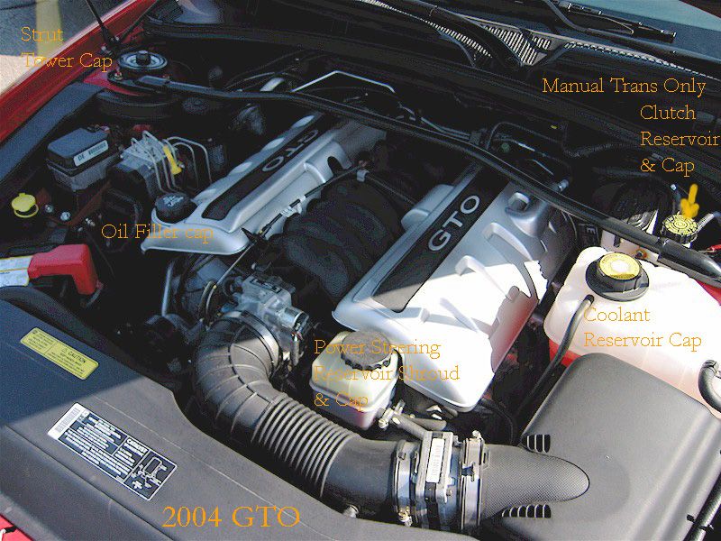 Billet Alloy Caps for underhood...(0406 GTO)